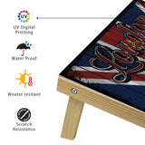 Waterproof Cornhole Boards Set 2′x3′ UK Flag And Tiger